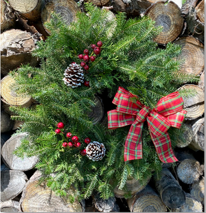 24" Specialty Wreaths-Decorative Evergreens-Christmas Delivered