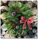 24" Specialty Wreaths-Decorative Evergreens-Christmas Delivered