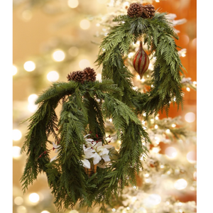 Cedar Orb, 12"-Decorative Evergreens-Christmas Delivered